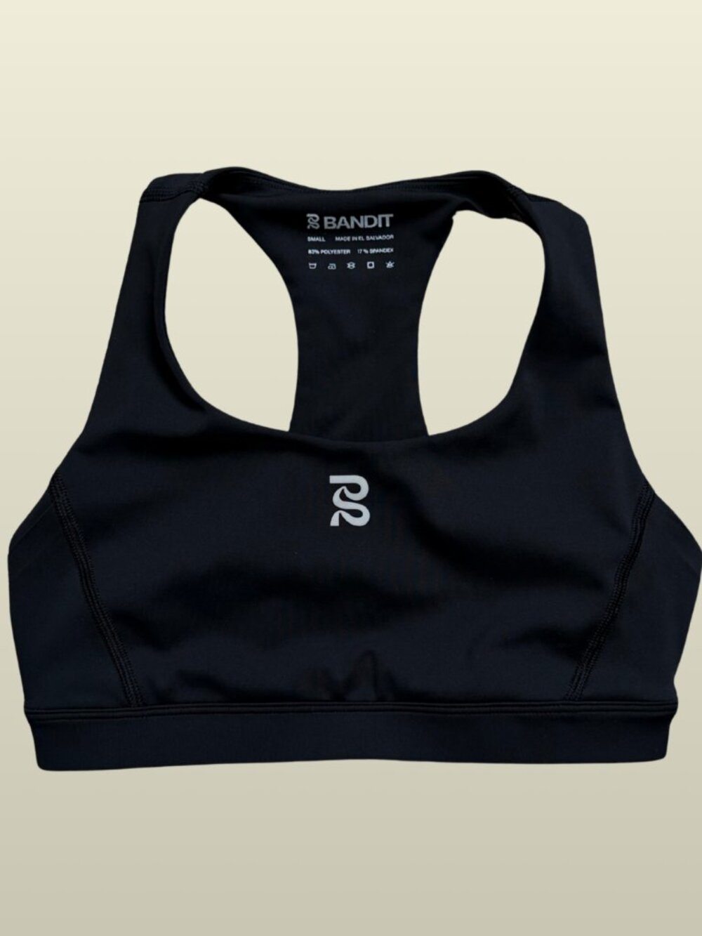 Bandit Running Stamina™ Scoop Neck Run Bra size Small Black Sports Bra